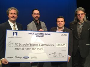 Phillips Riggs receiving 2016 Music Educator Award