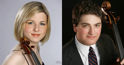Eastern Music Festival Welcomes Violinist Caroline Goulding and Cellist Julian Schwarz on July 30, 2011