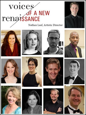 <p>
	Voices of a New Renaissance sings Renaissance and Baroque masterworks January 31-February 1</p>