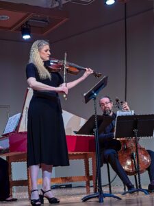 Chamber musicians onstage